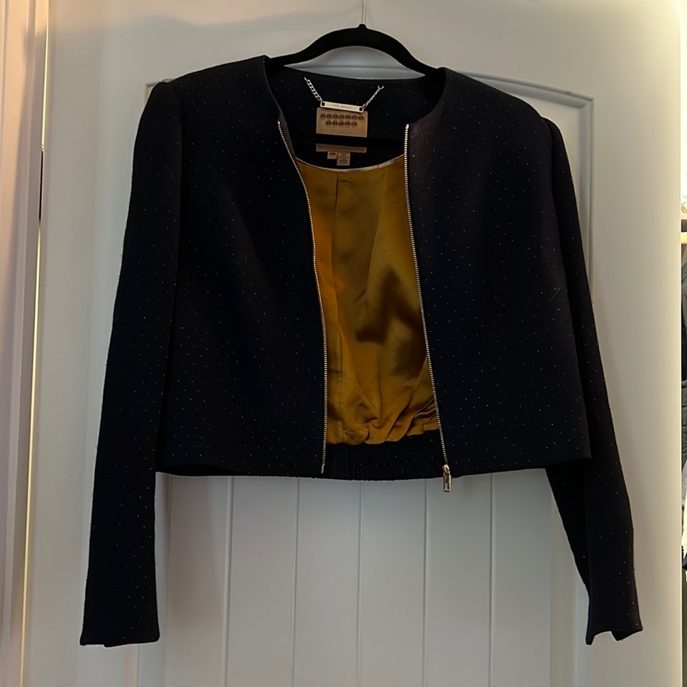 Navy blue Ted Baker Jacket with Gold detail